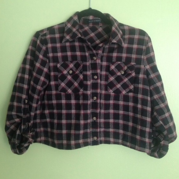 Brandy Melville Cropped Flannel