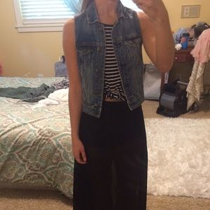 Denim jean vest
