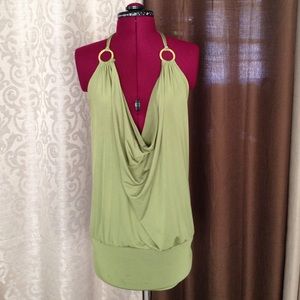 Deep plunge Las Vegas dress