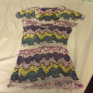 Urban outfitters Sparkle & Fade cloud pattern tee