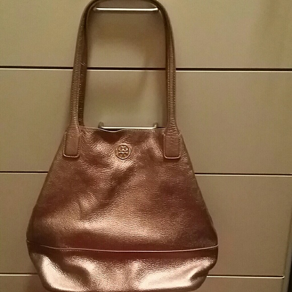 Tori Burch Copper Metallic purse