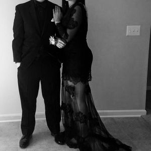 Long sexy black formal dress!