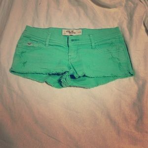 Teal Hollister shorts