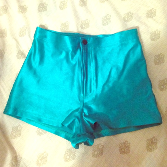 Deep Peacock American Apparel Disco Shorts