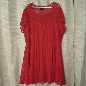 ASOS Red Lace Dress