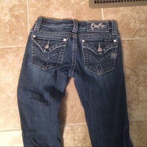 Miss Me Jeans size 25, short inseam (29in approx)