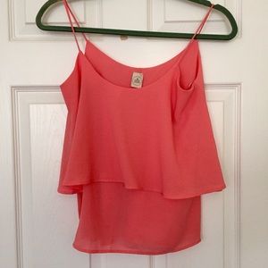Peach Crop Top