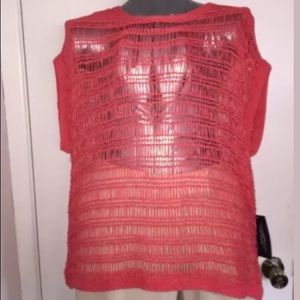 Eloquii Pink Cap Sleeve Knit Top