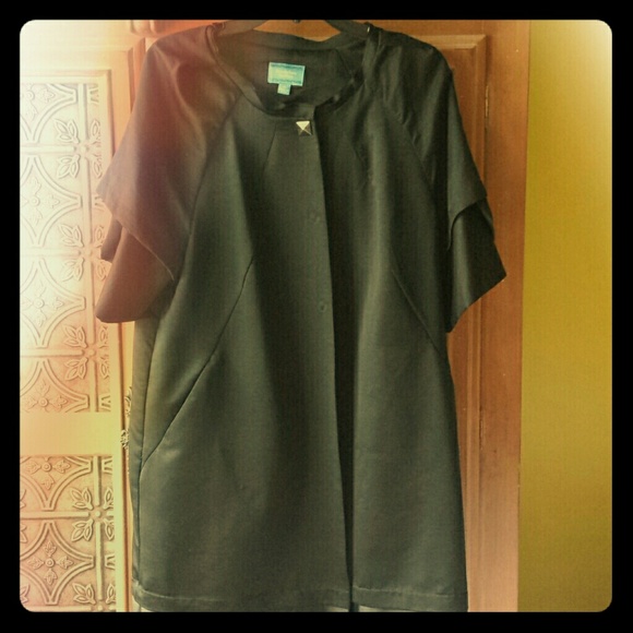 Black quarter sleeves knee length