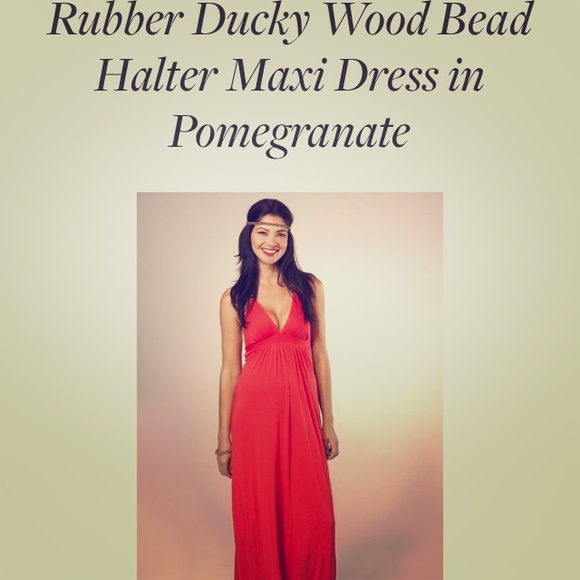 🚫sold🚫Rubber ducky red maxi dress