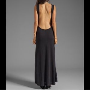 Blue Life Open Back Maxi Dress - Black