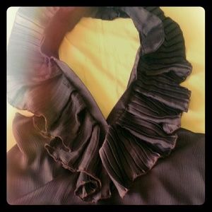 Chiffon purple halter top