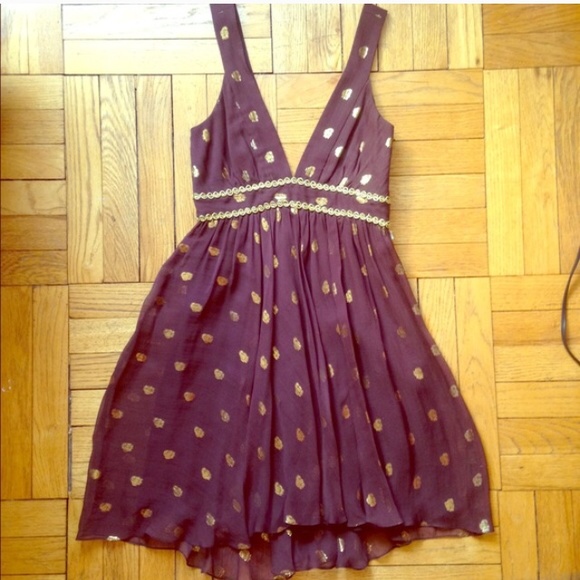 Beautiful brown and gold Milly dress!