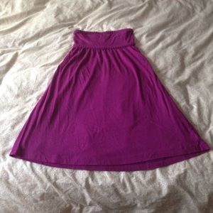 AE Purple Strapless Dress