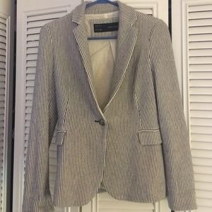 Fitted seersucker blazer from Zara! NWOT