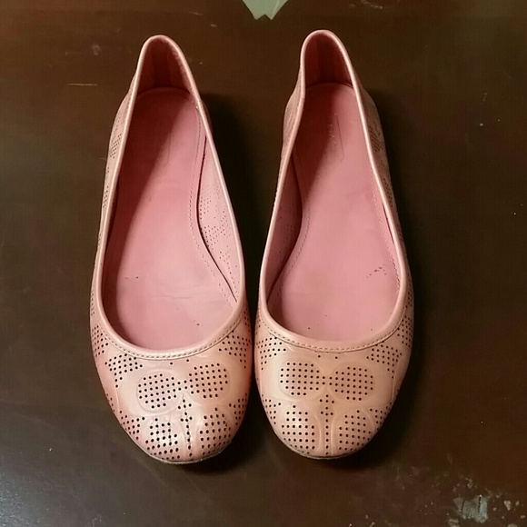 Pink coach flats size 7,5B