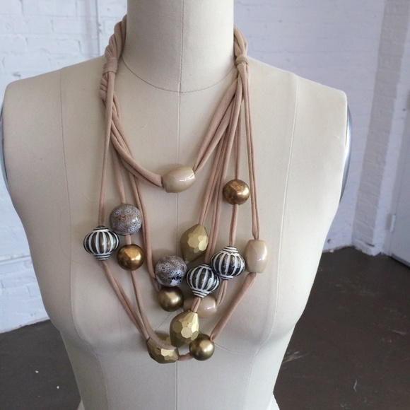 Anthropologie jersey necklace