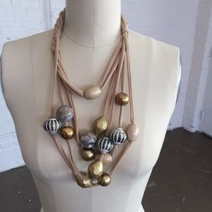 Anthropologie jersey necklace