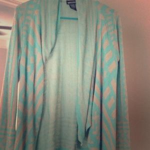 Real and white cardigan