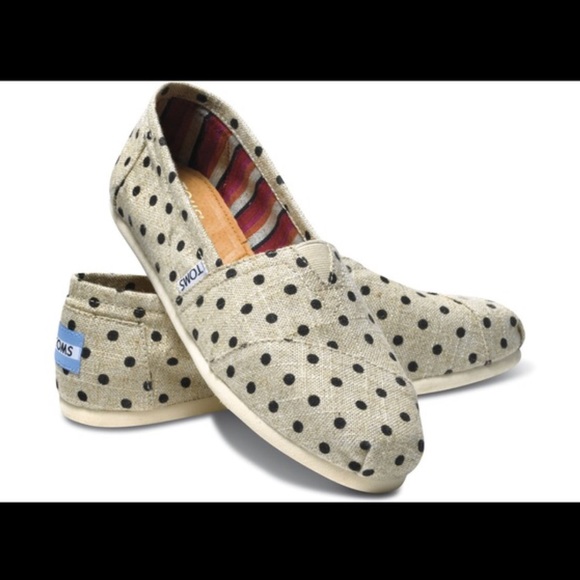 TOMs Classics Natural Hemp with Polka Dots