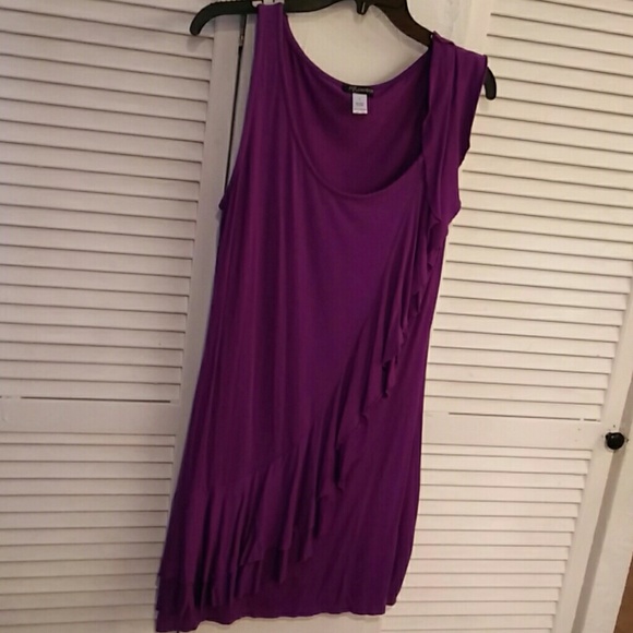 Lightweight stretchy purple dress or tunic