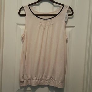 NWT LOFT tank with banded bottom