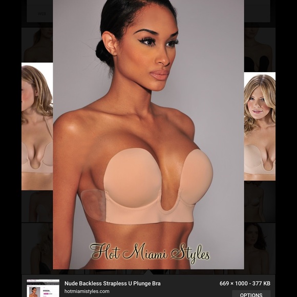 Strapless Backless Deep Plunge Bra B cup