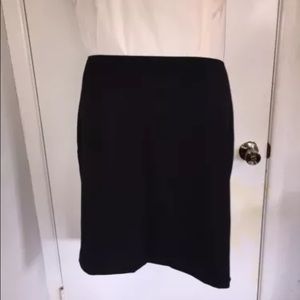 Eloquii Black Pencil Skirt w/ gold zipper Size 22W