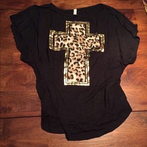 Cheetah cross top