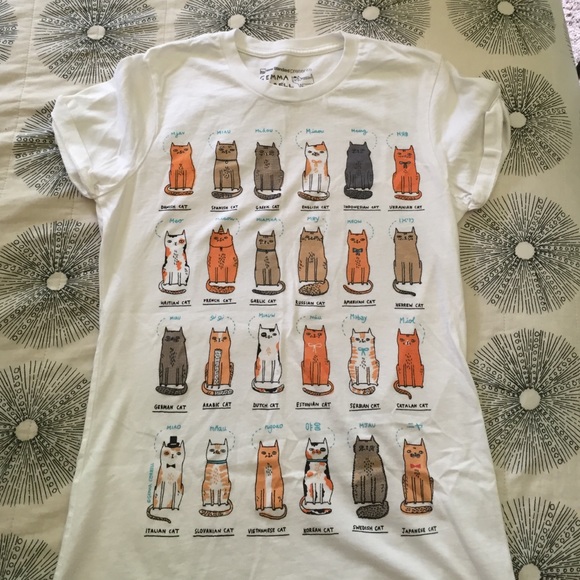 Urban Outfitters Tops - UO Gemma Correll cat graphic t shirt