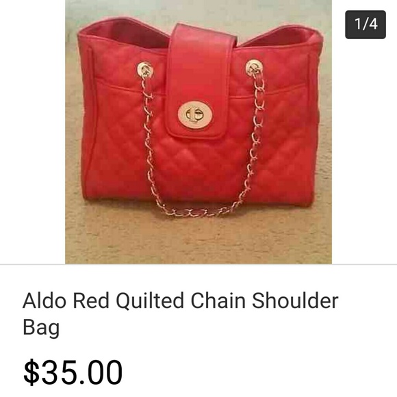 ALDO Red Quilted Bag