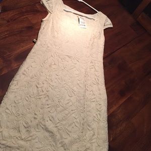Cream lace dress