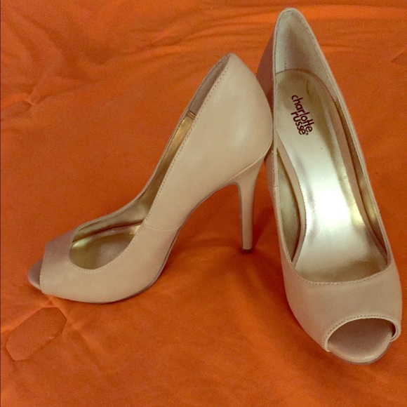 Charlotte Russe beige heels