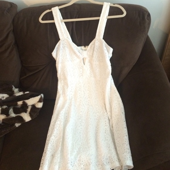 White Eyelet/lace Dress