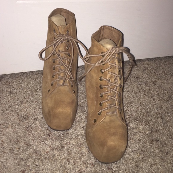 Taupe Suede JEFFERY CAMPBELL Lita boot