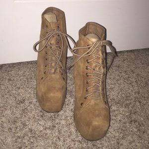 Taupe Suede JEFFERY CAMPBELL Lita boot