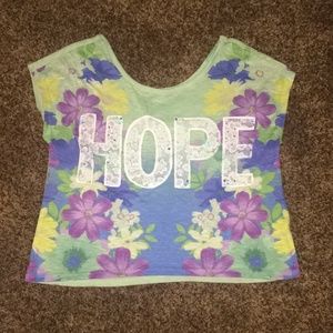 Floral hope crop-top