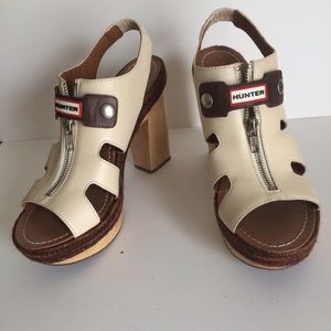 Hunter leather platforms