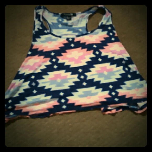 Tribal Printed Crop Top
