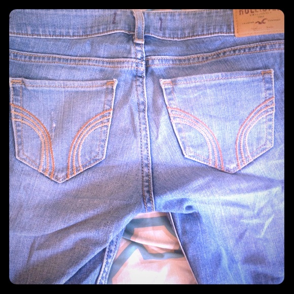 Hollister Distressed jeans.