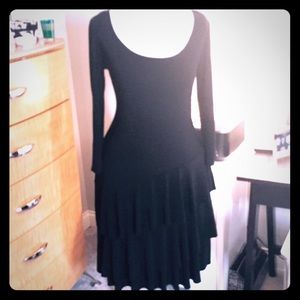 Tiana B Black Jersey Dress Size Small