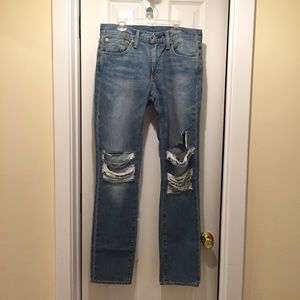 Levi's 511 30/32 Ripped Jeans Urban Outfitters