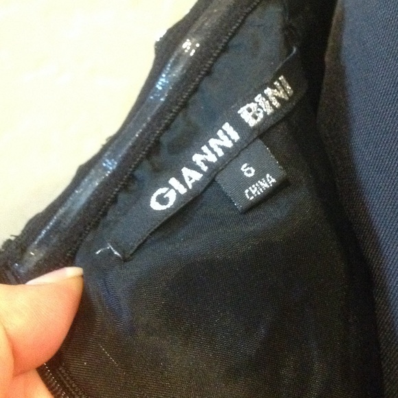 GIANNI BINI Like New Black & Silver Dress - Picture 4 of 4