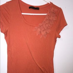 Cute & Flirty Peach Colored Top from The Limited