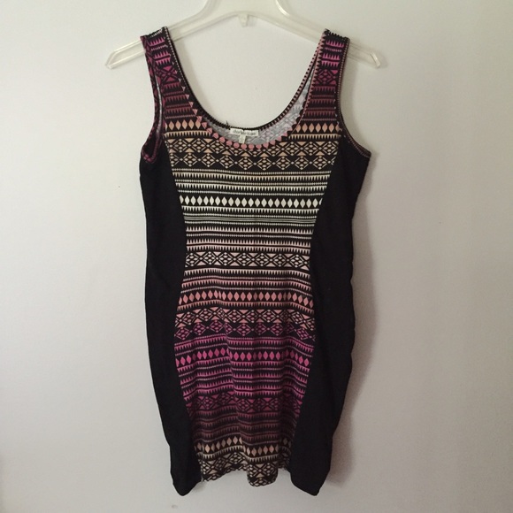 Tribal Print Body Con Dress