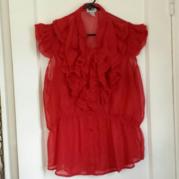 Red blouse