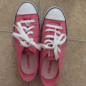 Pink n purple converse