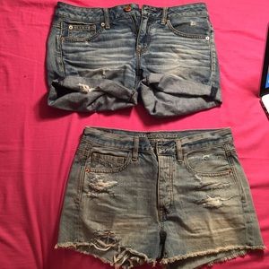 Denim shorts