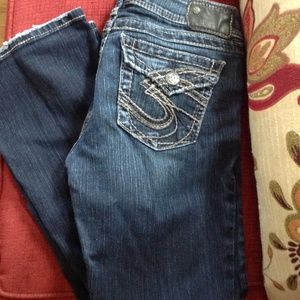 Silver jeans. Suki surplus style. Gently worn.