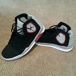 Jordan's Black and Red Luminary shoes
